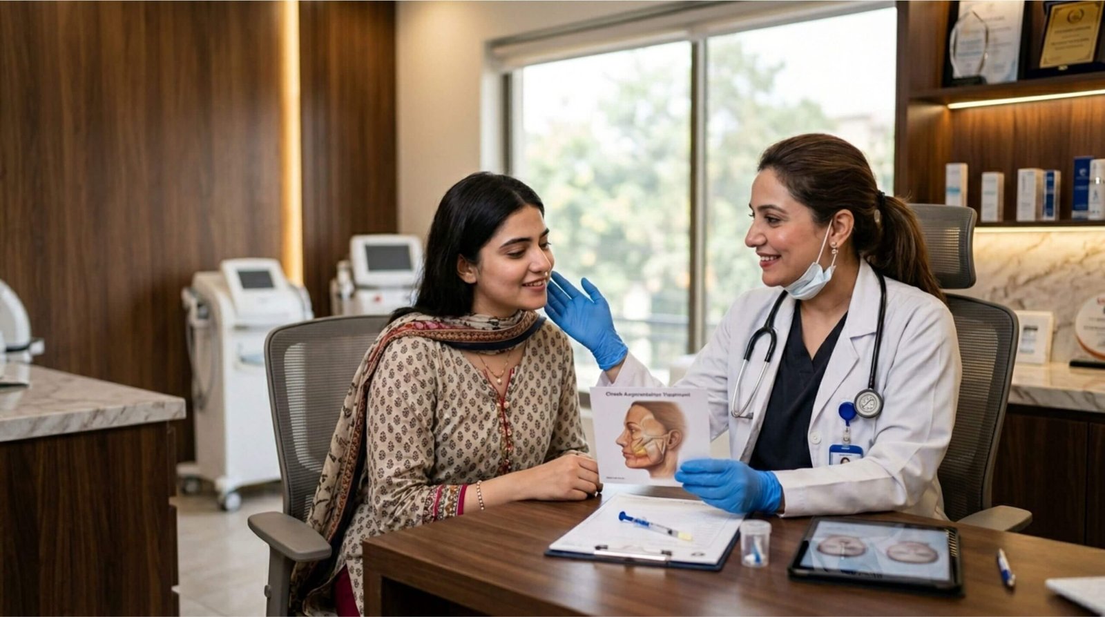 cheek augmentation in lahore